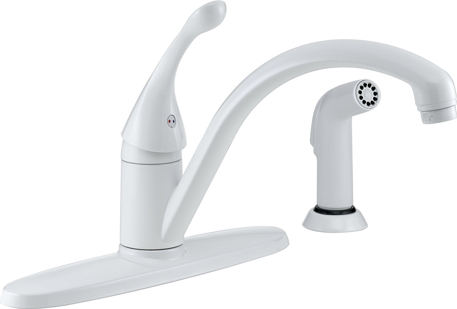 designer white kitchen faucets