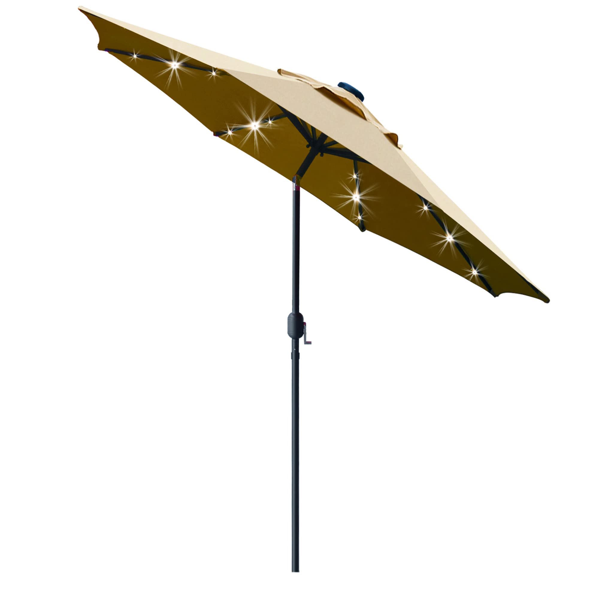 Sunnyglade 9' Solar LED Lighted Patio Umbrella