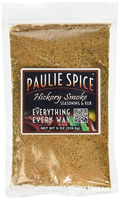 Paulie Spice : Sweet Hickory Smoke BBQ Seasoning and Rub For: Steak, Ribs, Rib, Meat, Pork, Chicken, Wings, Beef, Brisket, Salmon, Prime Rib, Fish, Grill, Grilling, Smoked, Barbecue, Dry, Rubs, Spices