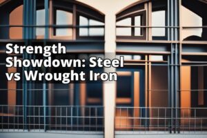 A comparison of steel and wrought iron in construction