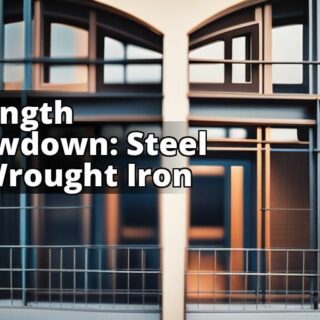 A comparison of steel and wrought iron in construction