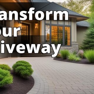 A featured image for this article could be a photo of a beautifully landscaped driveway with plants