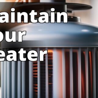 A patio heater being cleaned and maintained by a person wearing protective gloves and using a cleani