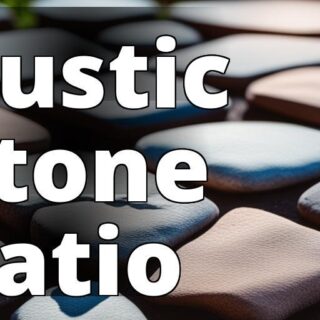 A stone patio with irregularly shaped stones in a rustic style.