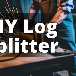 An image of a DIY log splitter frame being welded together