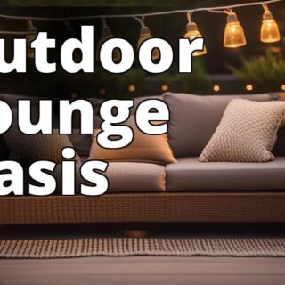 An image of a cozy outdoor seating area with comfortable furniture