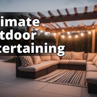 An image of a well-designed outdoor entertainment area with comfortable seating